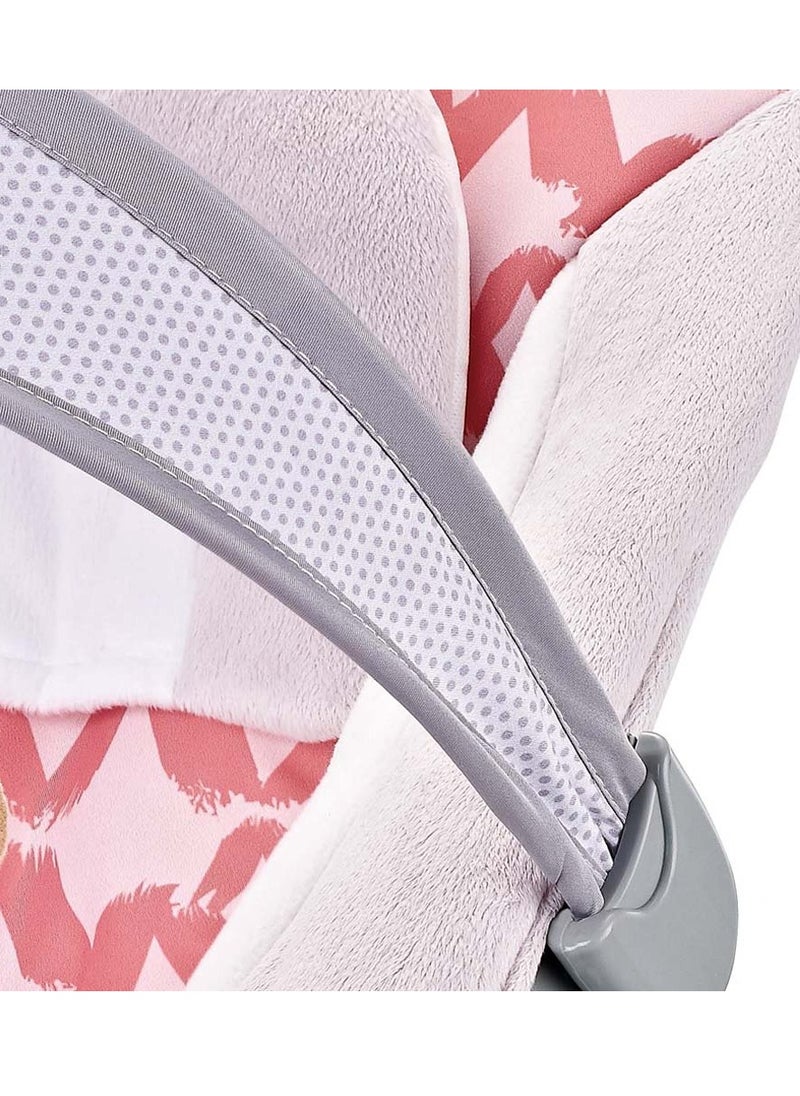 Soft Cushion Baby Bouncer With Soothing Music,  Calm Vibrations and Removable Toys