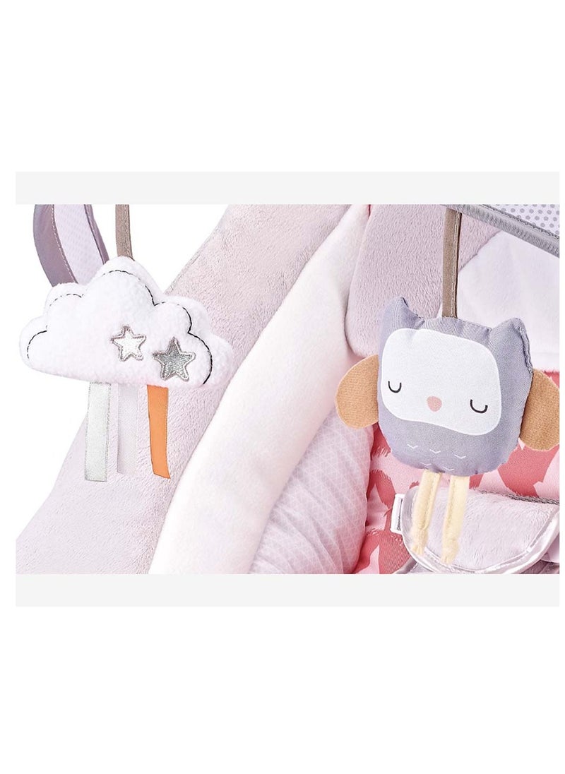 Soft Cushion Baby Bouncer With Soothing Music,  Calm Vibrations and Removable Toys