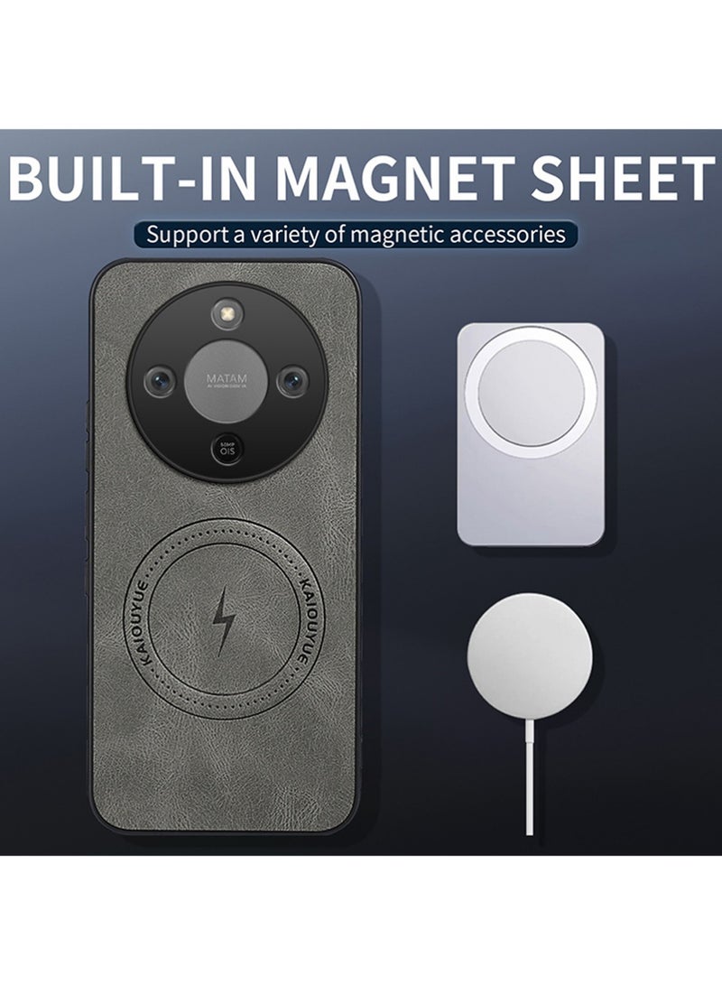 إكس ليفيل لشرف X9d المغناطيسية PU الجلد حالة الهاتف، متوافقة مع الشرف X9d الفاخرة سوبر خفيفة الهاتف الغطاء الخلفي الأسود - Image 3