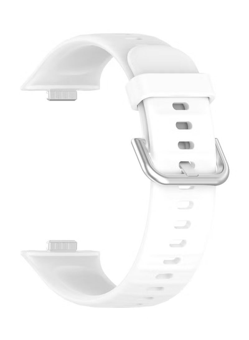 3 PCS Strap for HUAWEI Watch Fit 3, Silicone Watchband Replacement Bracelet Black, White and Blue  - Image 2