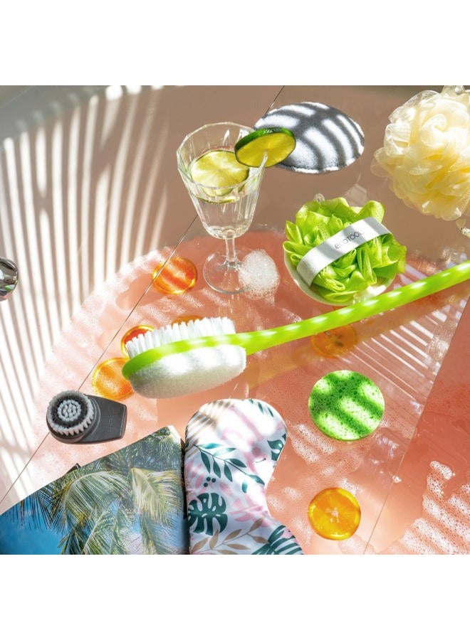 Ecotools Buff + Polish Bath Brush, Long Handle to Cleanse & Exfoliate Back & Hard-to-Reach Areas, Eco Friendly Shower Brush Removes Dead Skin, Cruelty Free Nylon Bristles, Vegan, 1 Count - Image 5