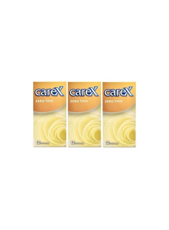 careX Pack Of 3 Zero Thin Condoms