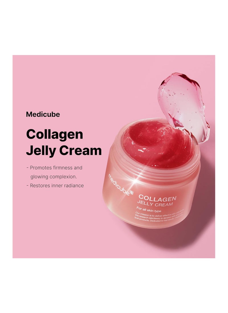 Medicube - Medicube Collagen Jelly Cream- Niacinamide & Freeze-Dried Hydrolyzed Collagen - Boosts skin's barrier hydration and gives 24h Glow & Lifted Look - No artificial color, Korean skincare - Image 1