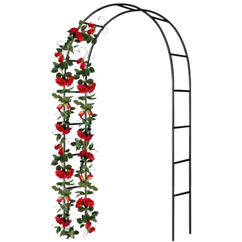 HASTHIP® Garden Arch Plant Stand - Garden Arch Plant Trellis - Metal for Decoration Stand Trellis for Climbing Plants Outdoor Backyard,Lawn,Patio - Image 1