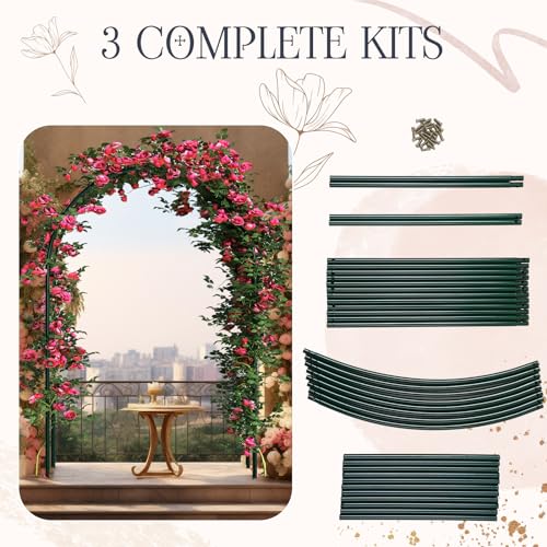 HASTHIP® Garden Arch Plant Stand - Garden Arch Plant Trellis - Metal for Decoration Stand Trellis for Climbing Plants Outdoor Backyard,Lawn,Patio - Image 2