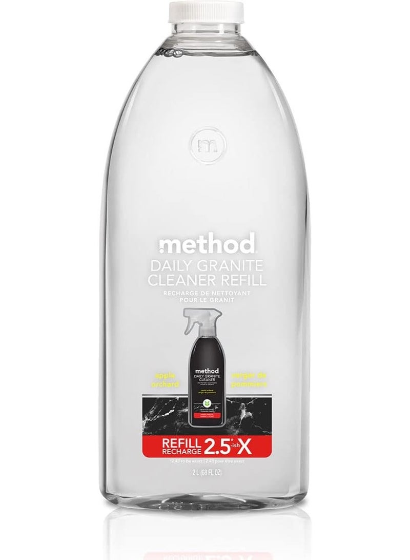 Method Daily Granite Cleaner, Apple Orchard, Set includes 68 oz. Refill and 28 oz. Spray Bottle, 28 Ounce Spray and 68 Ounce Refill - Image 3