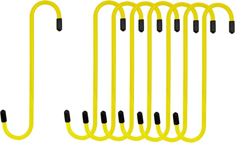 4LIFETIMELINES Brake Caliper Hanger Hooks, Durable Steel, Yellow Powder Coated with Rubber Tips, for Automotive Work on Brake Axle and Suspesion Systems - 8 Pack - Image 1