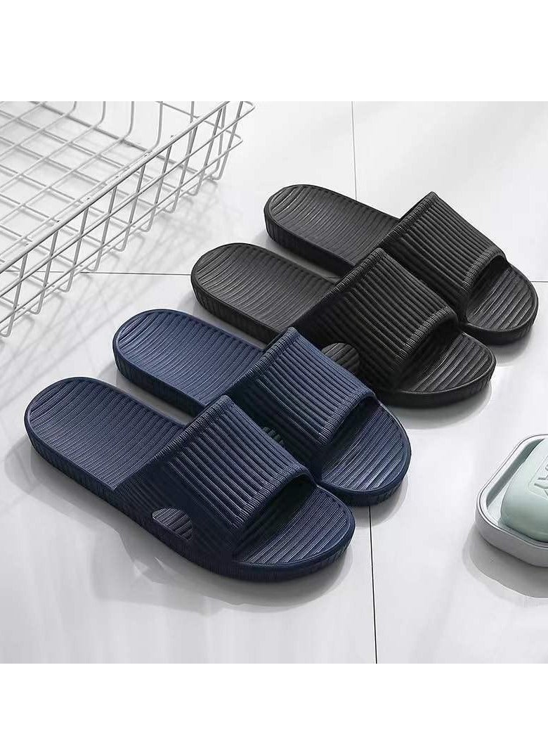 Hoasis Unisex Slip On Slippers for Women/Men, Non-Slip Light Weight Flat Slide Shower Sandals, House Soft Flip Flop Shoes, for Indoor, Garden,Bathroom, Poolside - Image 3