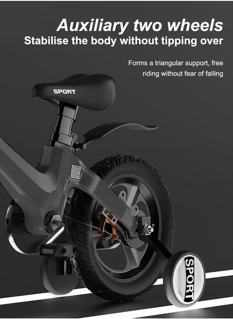 MaBaby 18 Inch Kids Bike Magnesium Alloy Kids' Bike Children's Bicycle For 7-9 Years Old Girls And Boys With Training Wheels Sensitive Brakes Wear-Resistant Tires Safe and Stable  - Image 4