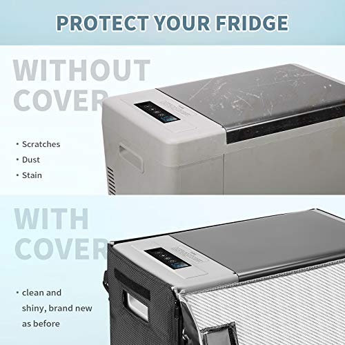 BougeRV 23 Quart Insulated Protective Cover, 12 Volt Car Refrigerator Cover, Portable Freezer Cover for BougeRV CR22 Refrigerator (Refrigerator NOT Included, NOT for CRPRO Fridge) - Image 4