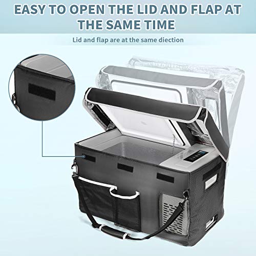 BougeRV 23 Quart Insulated Protective Cover, 12 Volt Car Refrigerator Cover, Portable Freezer Cover for BougeRV CR22 Refrigerator (Refrigerator NOT Included, NOT for CRPRO Fridge) - Image 2