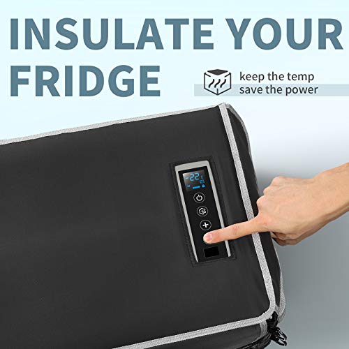 BougeRV 23 Quart Insulated Protective Cover, 12 Volt Car Refrigerator Cover, Portable Freezer Cover for BougeRV CR22 Refrigerator (Refrigerator NOT Included, NOT for CRPRO Fridge) - Image 5