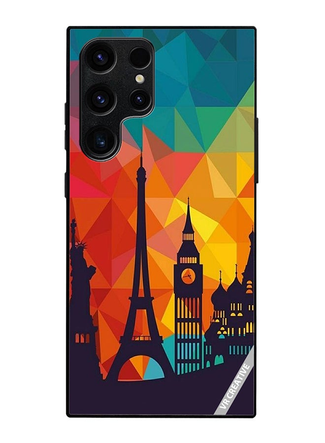 VR CREATIVE Protective Case Cover For Samsung Galaxy S25 Ultra Popular Place Design Multicolour