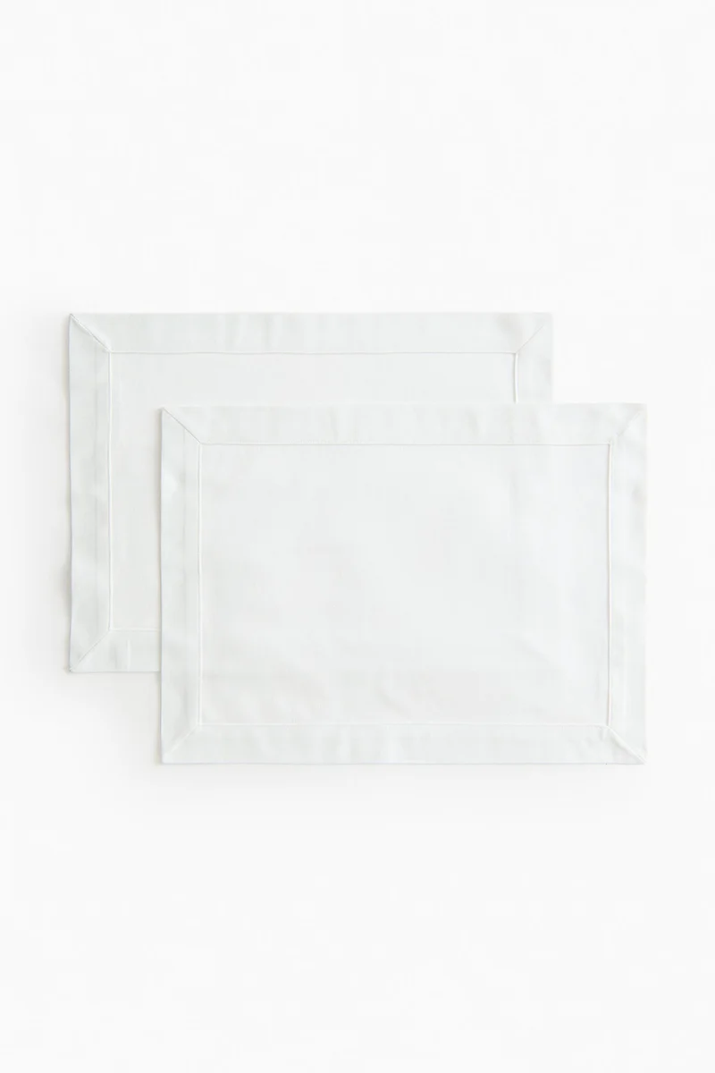 اتش اند ام مفرش صحون بنقشة - عبوة من قطعتين