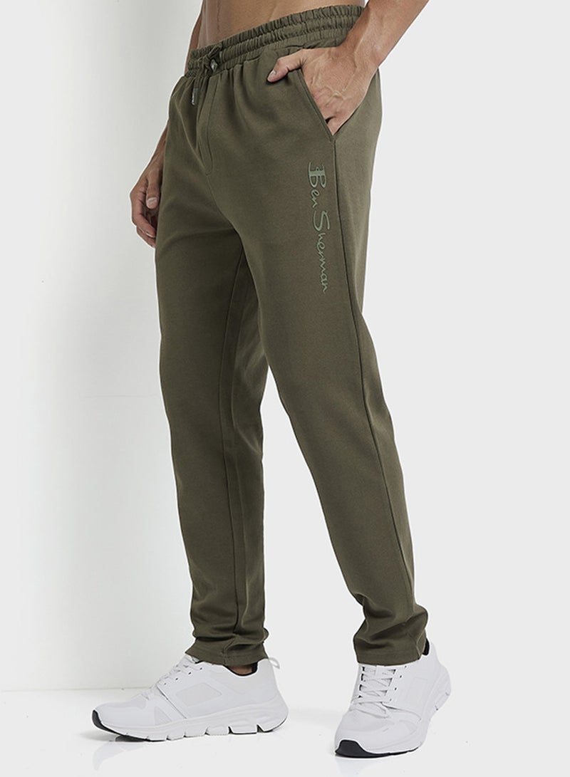 Ben Sherman Elastic Waistband Knitted Joggers - Image 4