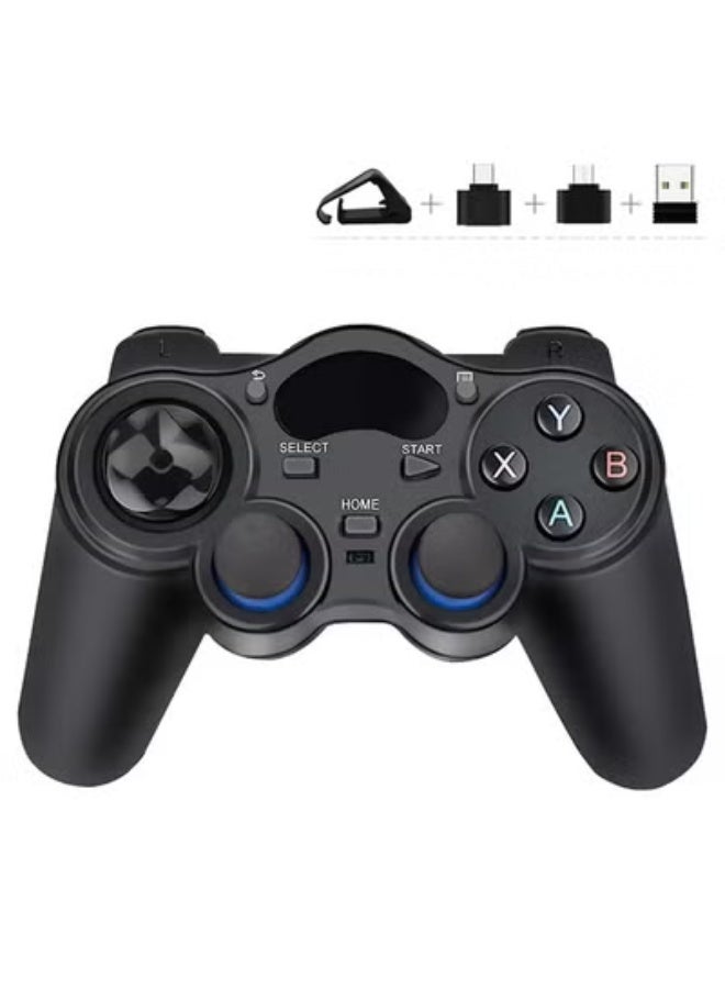 USB Wireless Gaming Controller Gamepad for PC/Laptop Computer(Windows XP/7/8/10) & PS3 & Android & Steam - [Black] (black) - Image 1