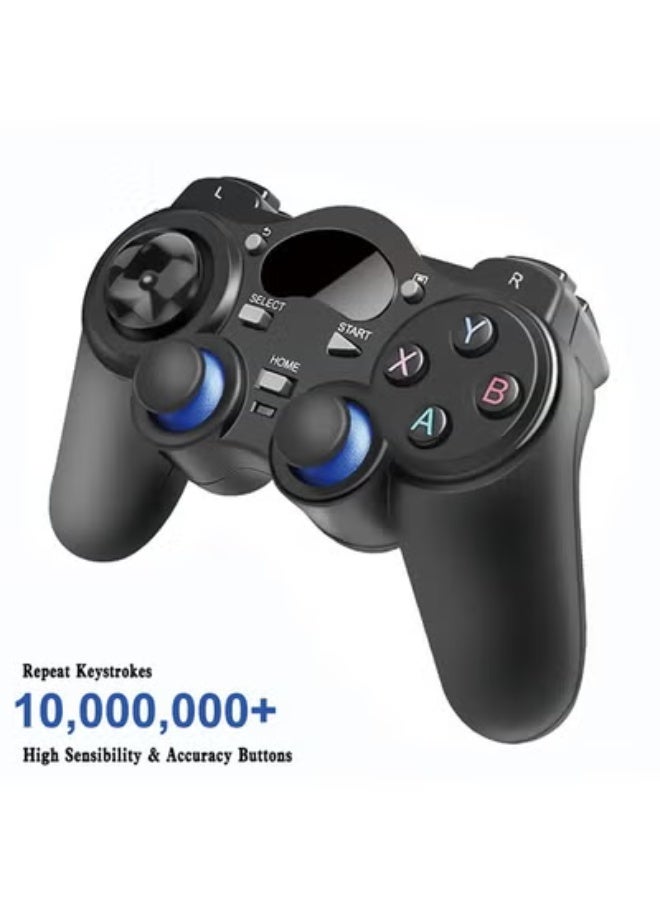 USB Wireless Gaming Controller Gamepad for PC/Laptop Computer(Windows XP/7/8/10) & PS3 & Android & Steam - [Black] (black) - Image 3