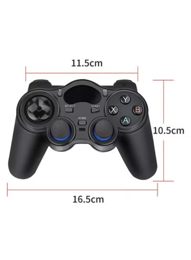 USB Wireless Gaming Controller Gamepad for PC/Laptop Computer(Windows XP/7/8/10) & PS3 & Android & Steam - [Black] (black) - Image 4