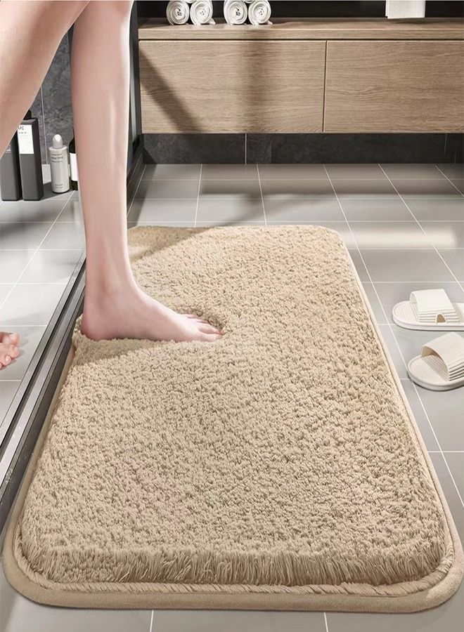Kutis Non-Slip Bath Mat Super Absorbent Shower Thickened Soft 50 x 80 centimeter - Image 1