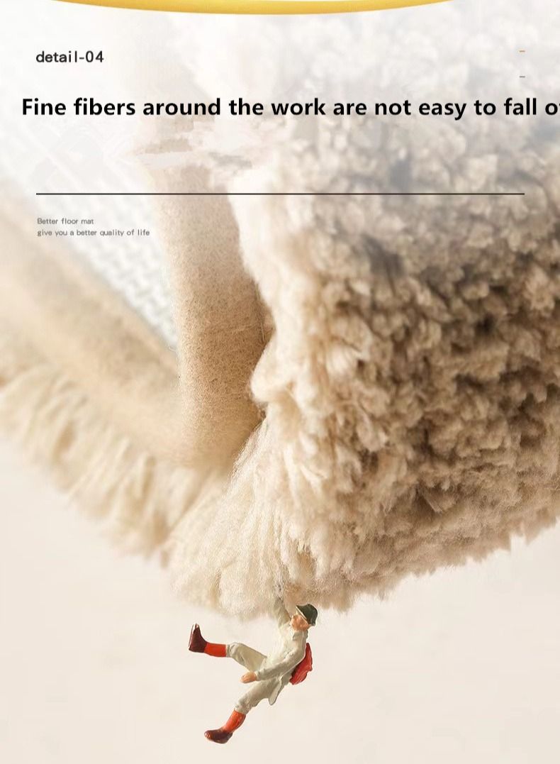 Kutis Non-Slip Bath Mat Super Absorbent Shower Thickened Soft 50 x 80 centimeter - Image 4