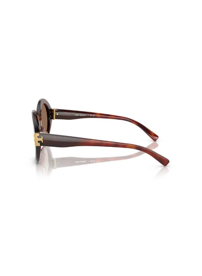 توري بورش 0Ty7210U Round Sunglasses
