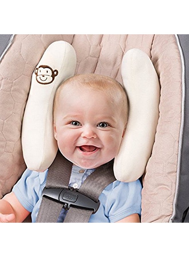 VANVENE Inchant Adjustable Toddler Headrest & Neck Support Banana Shape Travel Pillowbest Headrest For Car Seatpushchair (White) - Image 3