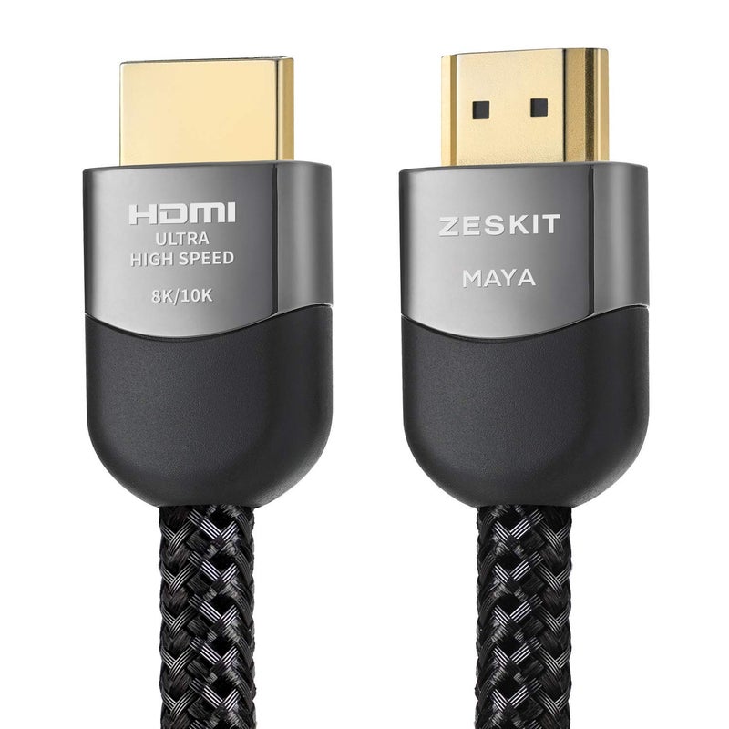 Zeskit Certified 2.1 8K HDMI Cable 48Gbps 4K120Hz Compatible with Soundbar eARC HDR10 VRR Dolby Vision Atmos HDCP 2.2 & 2.3 Gaming PS5 Xbox Series X Apple TV Roku Monitor (Ultra High Speed Maya 10ft) - Image 5