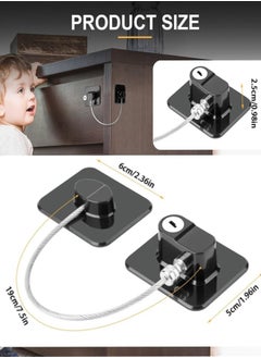 Generic Fridge Lock, 2 Pack Refrigerator Lock with Keys Child Proof Fridge Door Lock Freezer Door Lock and Child Safety Cabinet Locks for Cabinets Drawers Refrigerator Oven Toilet  - Image 2