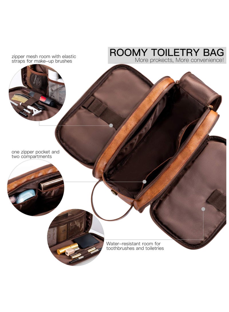 حِرَاس حقيبة سفر لأدوات الزينة وحقيبة غسيل وحقيبة يد ذات سعة كبيرة وحقيبة أدوات الزينة للرجال والنساء - Image 2