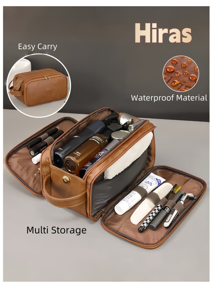 حِرَاس حقيبة سفر لأدوات الزينة وحقيبة غسيل وحقيبة يد ذات سعة كبيرة وحقيبة أدوات الزينة للرجال والنساء - Image 1