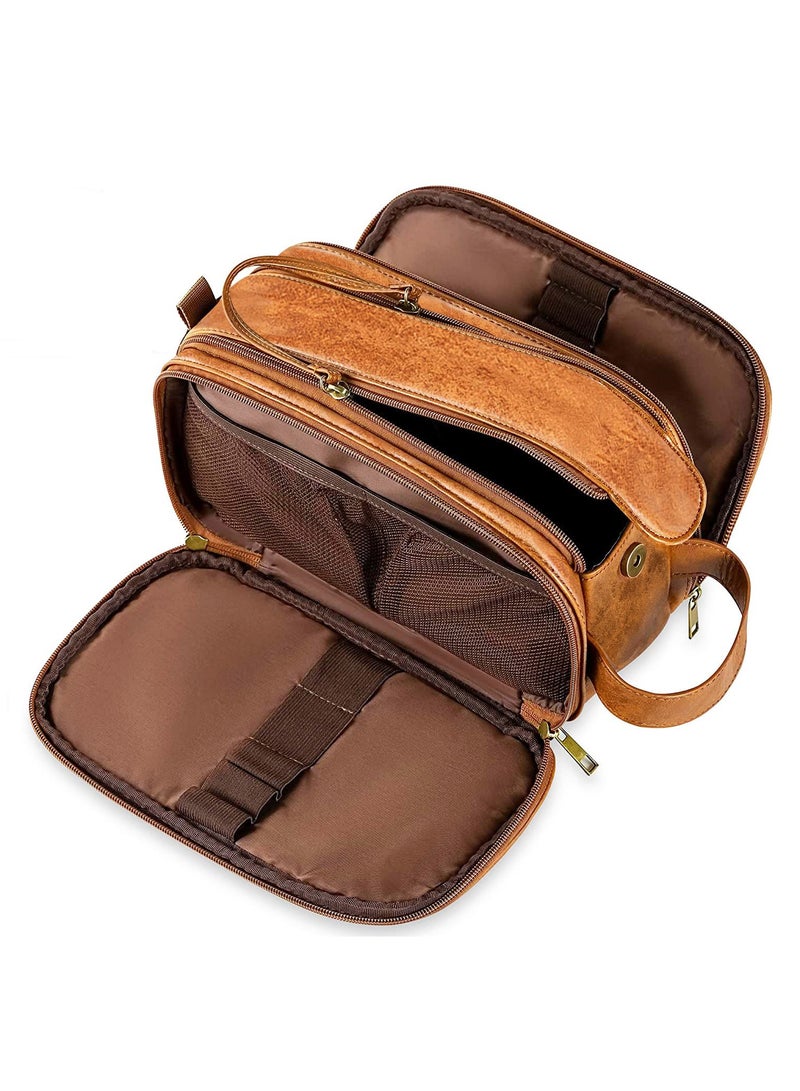 Hiras Travel Toiletry Bag Wash Bag Large Capacity Handbag Toiletry Bag Cosmetic Bag Medicine Bag for Men Women - Image 1