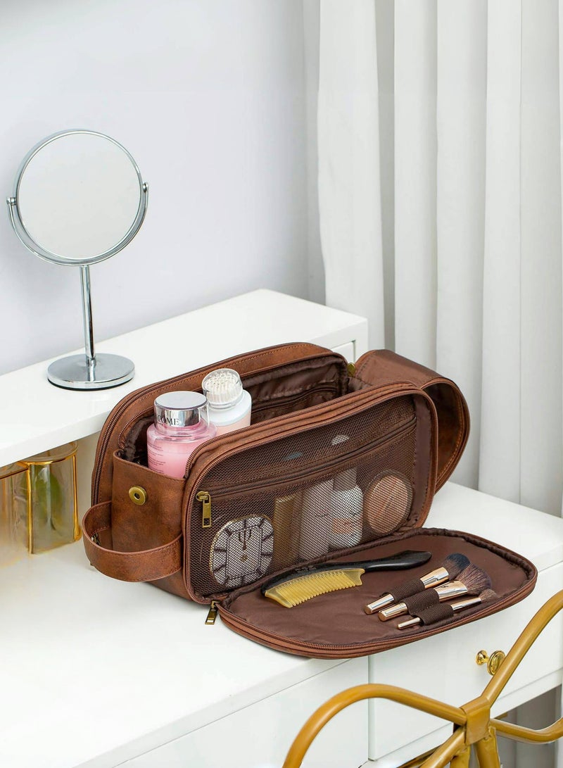 Hiras Travel Toiletry Bag Wash Bag Large Capacity Handbag Toiletry Bag Cosmetic Bag Medicine Bag for Men Women - Image 2