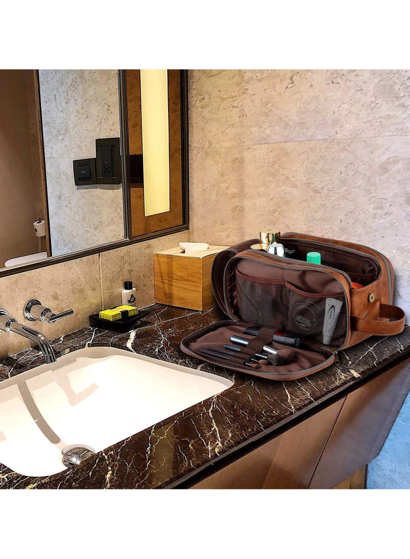 Hiras Travel Toiletry Bag Wash Bag Large Capacity Handbag Toiletry Bag Cosmetic Bag Medicine Bag for Men Women - Image 5