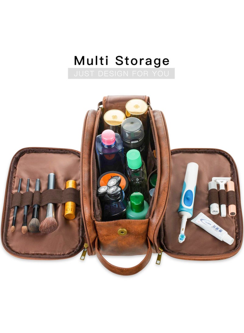 Hiras Travel Toiletry Bag Wash Bag Large Capacity Handbag Toiletry Bag Cosmetic Bag Medicine Bag for Men Women - Image 3