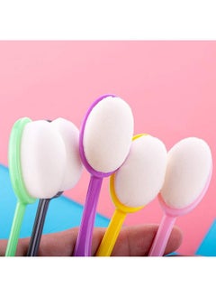 Yoseng 10 Pieces Ink Blending Brushes For Card Making,Craft Broad Application Assortment Paper Crafter Color Code Handle,With Lids (Brush Head Diameter 0.86 ")  - Image 3