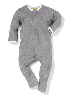 Kit & Kin Kit & Kin All‑in‑One Baby Onesie – Super Soft 100 % Organic Cotton │ Easy Zip‑Up & Safety Placket │ Fold‑Over Mitts & Feet 0-3 Months  - Image 1