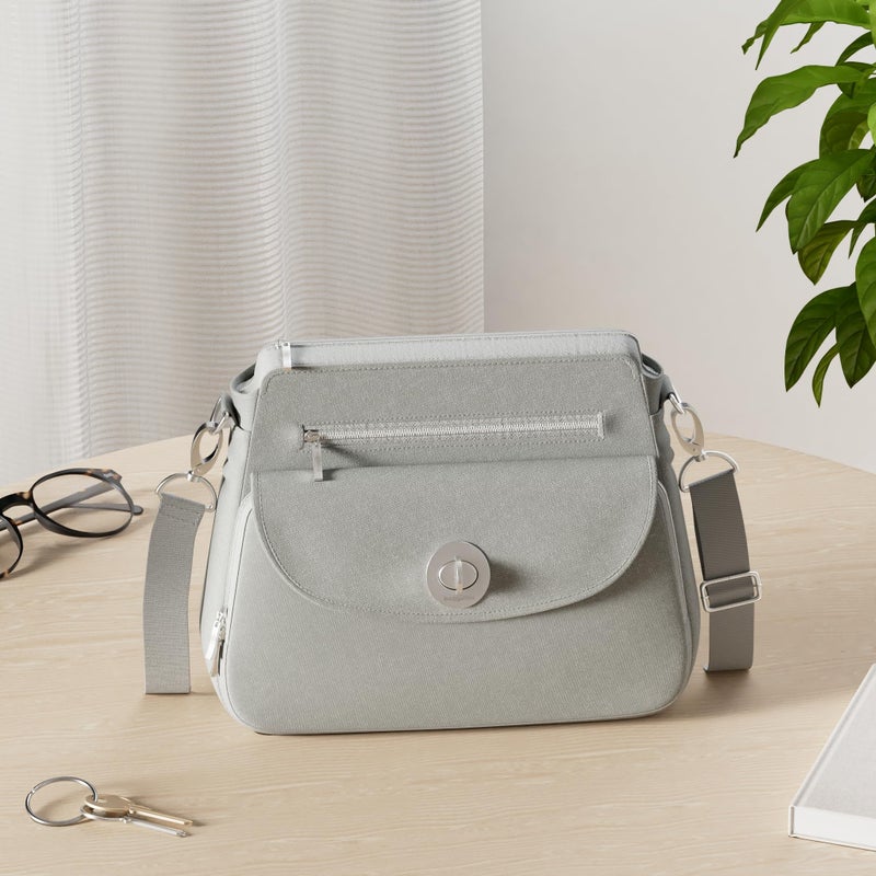 Baggallini Women's Calais Crossbody Bag, Sterling Shimme - Image 2