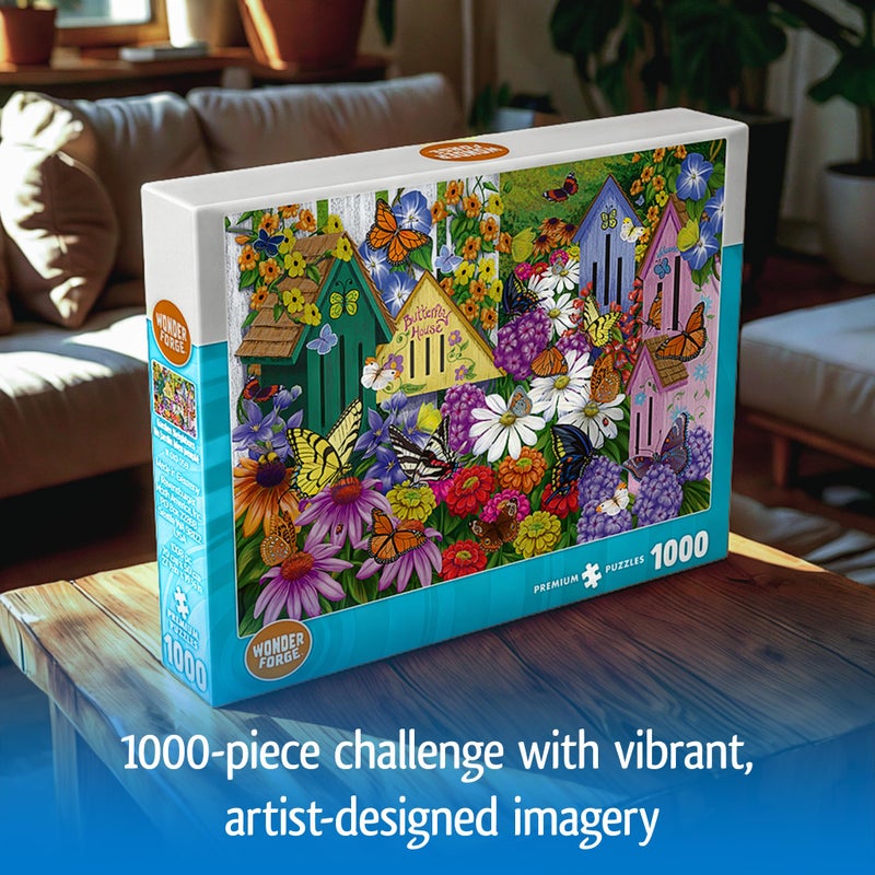 Wonder Forge Garden Neighbors 1000 Piece Jigsaw Puzzle For Adults | Unique  Perfectly-Fitting Pieces | Fun  Vibrant Imagery |   Exclusive - Image 3