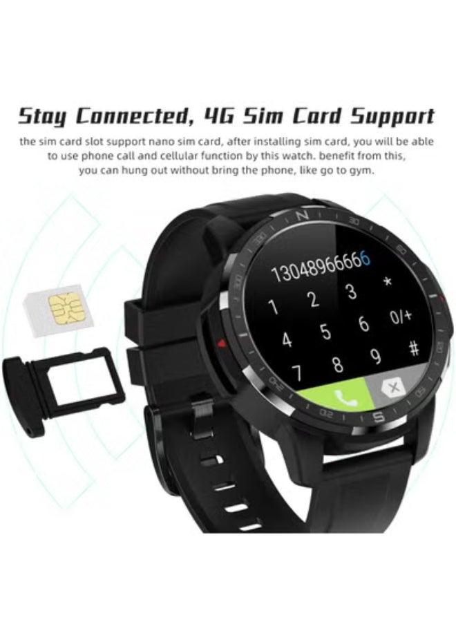 Dual System 4G Smartwatch – 5MP HD Camera 1000mAh Battery SIM & Bluetooth Call ,AI Sports Heart Rate & SpO₂ Monitor