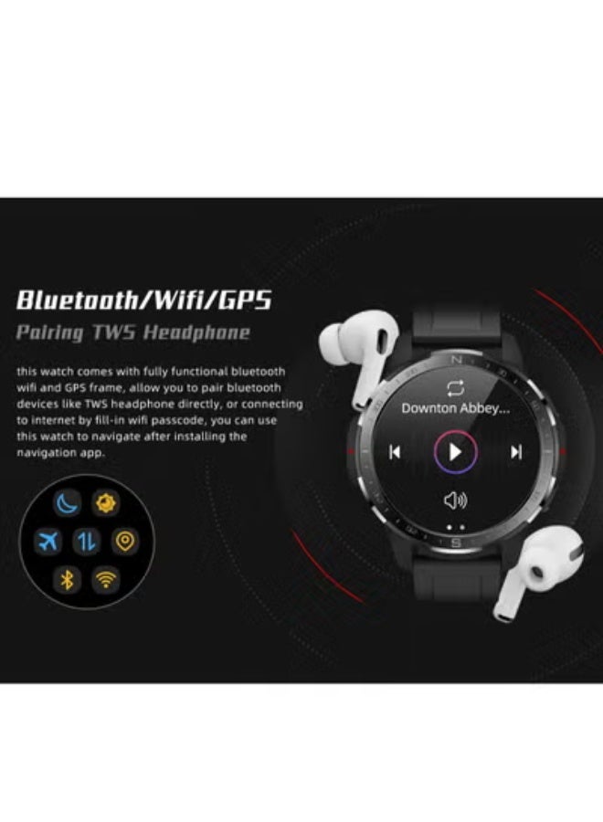 Dual System 4G Smartwatch – 5MP HD Camera 1000mAh Battery SIM & Bluetooth Call ,AI Sports Heart Rate & SpO₂ Monitor