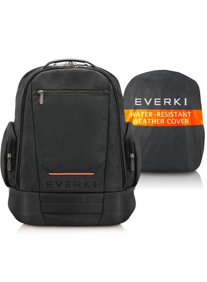 Everki ContemPRO 117 Large Spacious 18.4 Inch Gaming or Workstation Laptop Backpack with Rain Cover EKP117B, Black - Image 1