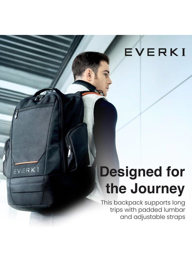 Everki ContemPRO 117 Large Spacious 18.4 Inch Gaming or Workstation Laptop Backpack with Rain Cover EKP117B, Black - Image 2