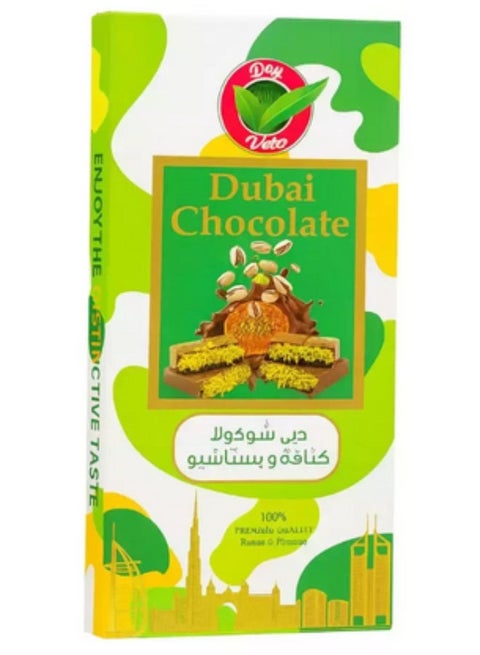 Day Veta Dubai Chocolate With Kunafa And Pistachio Flavor- 120gms