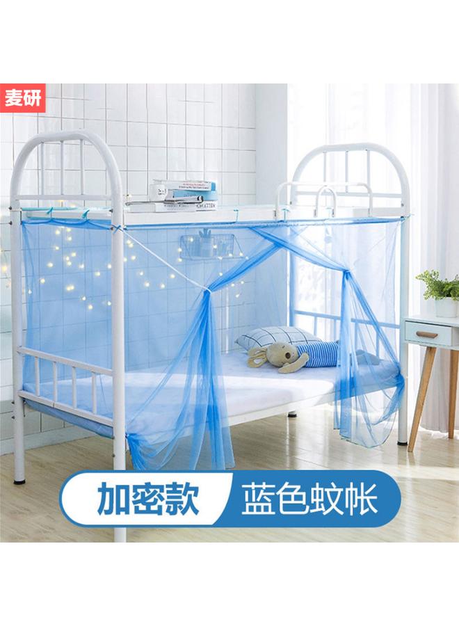 Bluejw DTP9 Wholesale Student Mosquito Net With Bracket Side Door Zipper Bed Net Dustproof Indoor Single Bed Upper And Lower Bunk Dormitory - Image 1