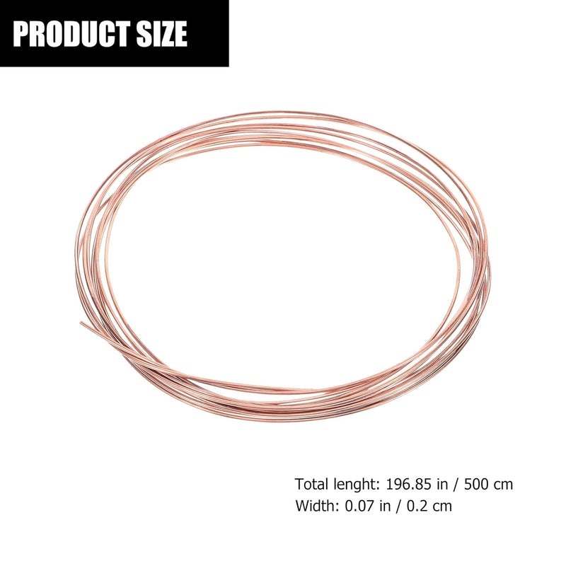 Soft Bare Copper Wire 2mm 5m Roll for DIY Crafts and Jewelry Making Conductive Copper Wire for Beading and Sculpting Handmade Craft for Art Projects - Image 2