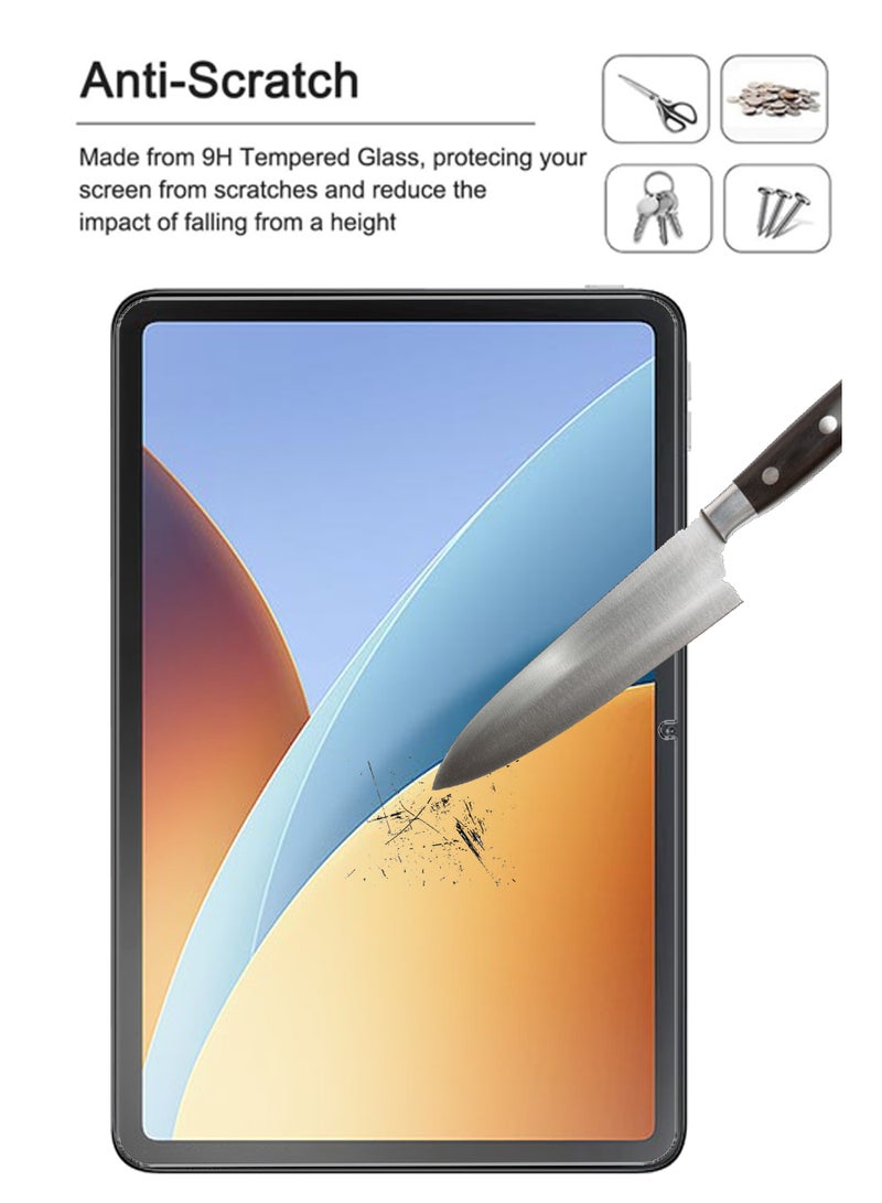 REWO [2 Pcs] Xiaomi Redmi Pad 2 - 9.7 Inches Tempered Glass Screen Protector – High Transparency, Delicate Touch, Anti-Explosion, Smooth Arc Edges, Easy Installation, Screen Protector - Image 2