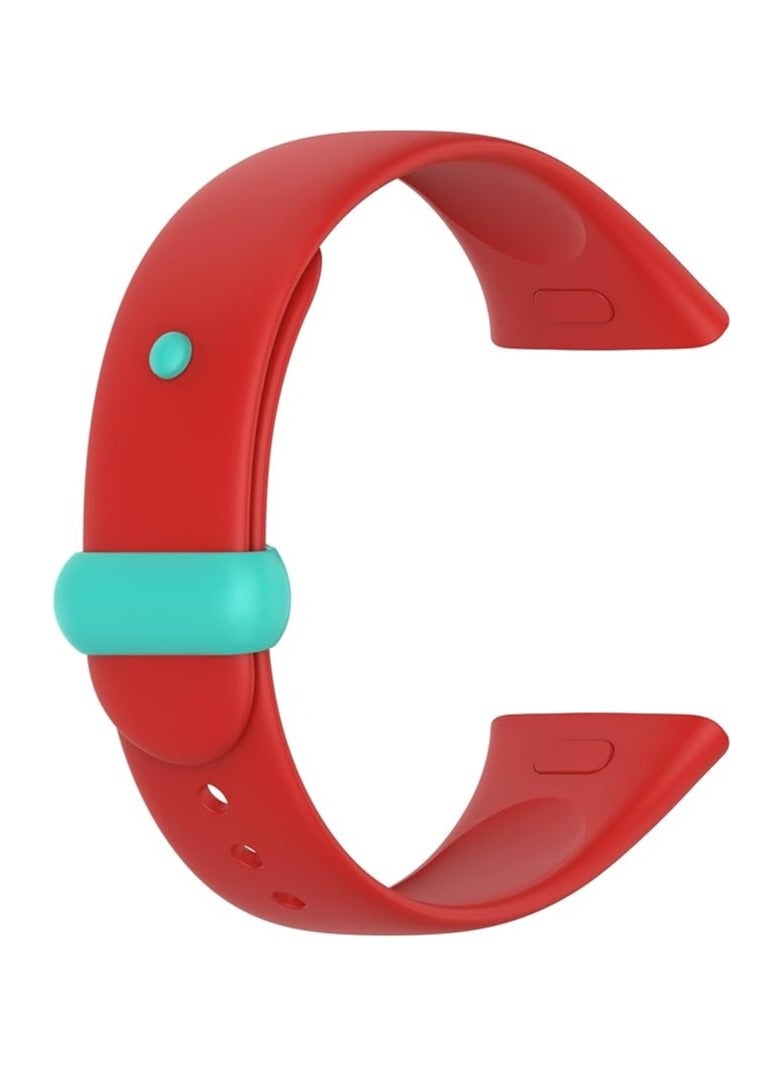 Strap for Xiaomi Redmi Watch 3 Strap, Silicone Watch Strap Buckles Sport Silicone Watch Band,Bracelet Replacement Wristband Wrist Strap (Red) - Image 3
