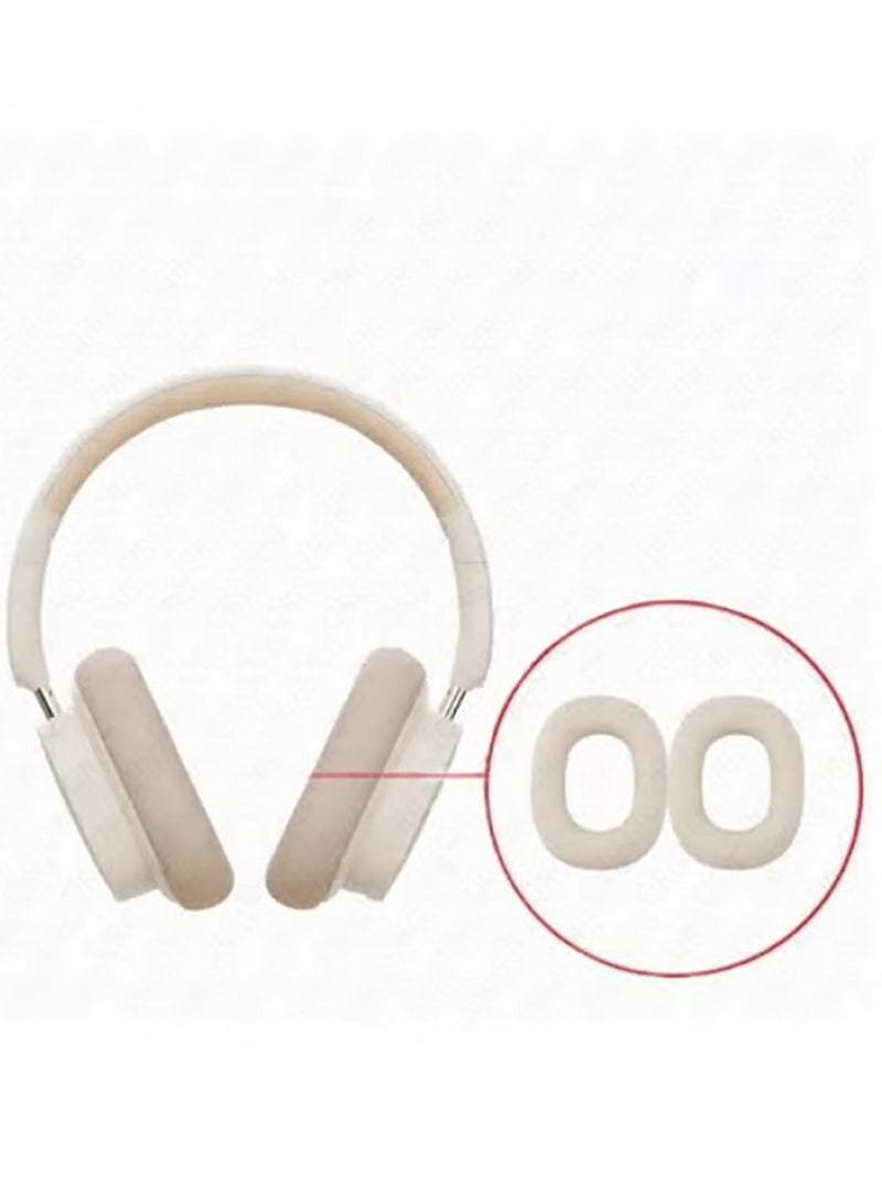 1 Pair Replacement Headphone Silicone Earphone Cushion Earpads for Baseus Bowie D05-off-white  - Image 1