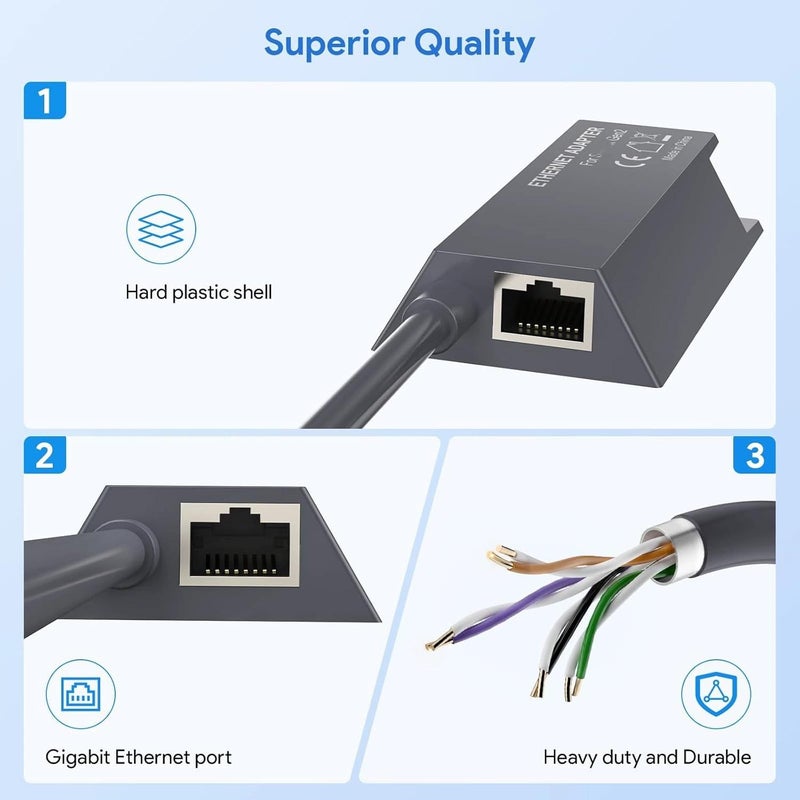Ethernet Adapter V2 for Starlink, Internet Cable Connector Hub, Compatible with Starlink Internet V2 Cable - Image 3