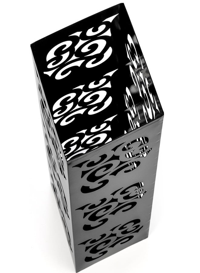 Kingrol حامل مظلات معدني من كينجرول بتصميم سحابي مزخرف، منظم مربع للمدخل للمنزل/المكتب - يتسع لعدة مظلات وعصي مشي، 6 × 6 × 15.75 بوصة - Image 3